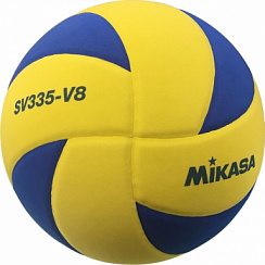 Мяч на снегу MIKASA SV335-V8 р.5 желтый-синий